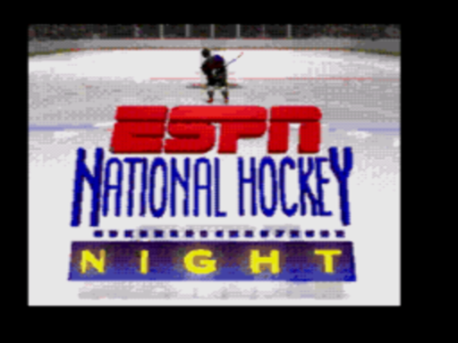ESPN National Hockey Night title screen for Sega CD